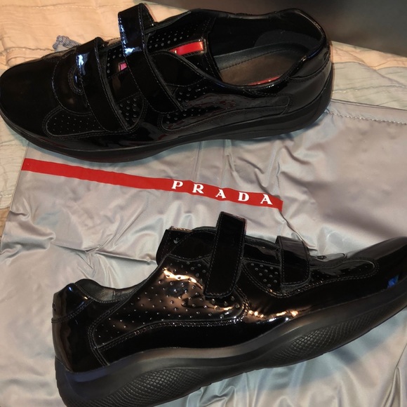 Prada sneakers. Worn once. Like new. - Picture 1 of 4